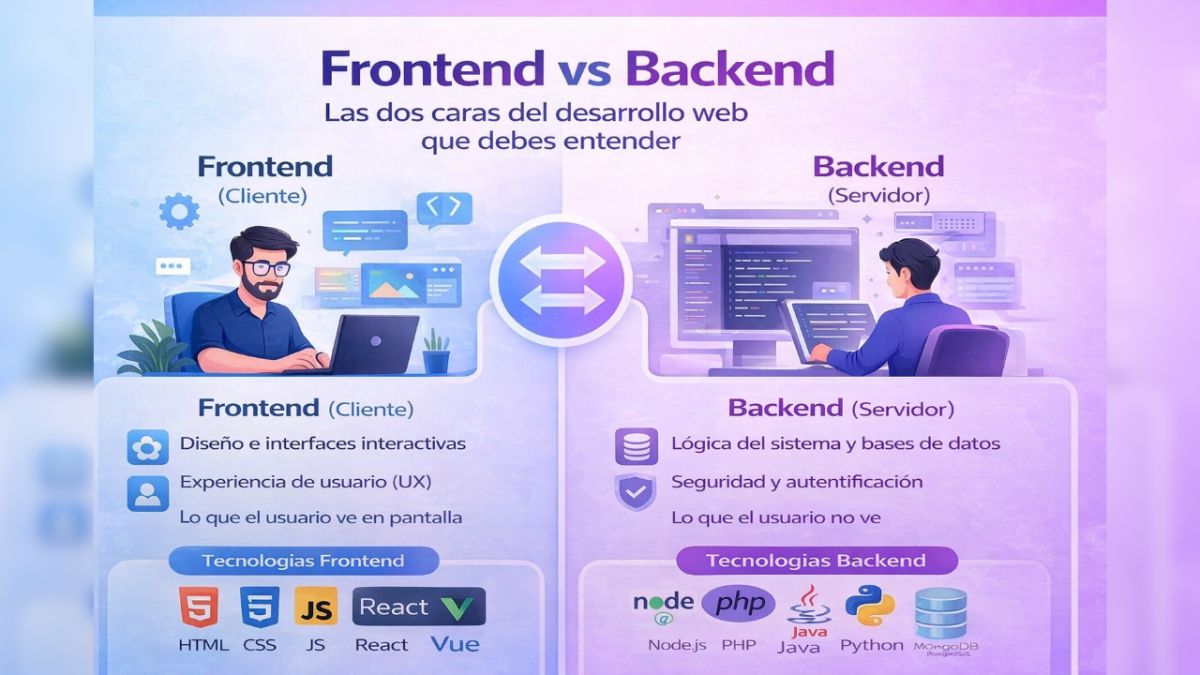 Frontend y Backend: las dos caras del desarrollo web que toda empresa necesita entender